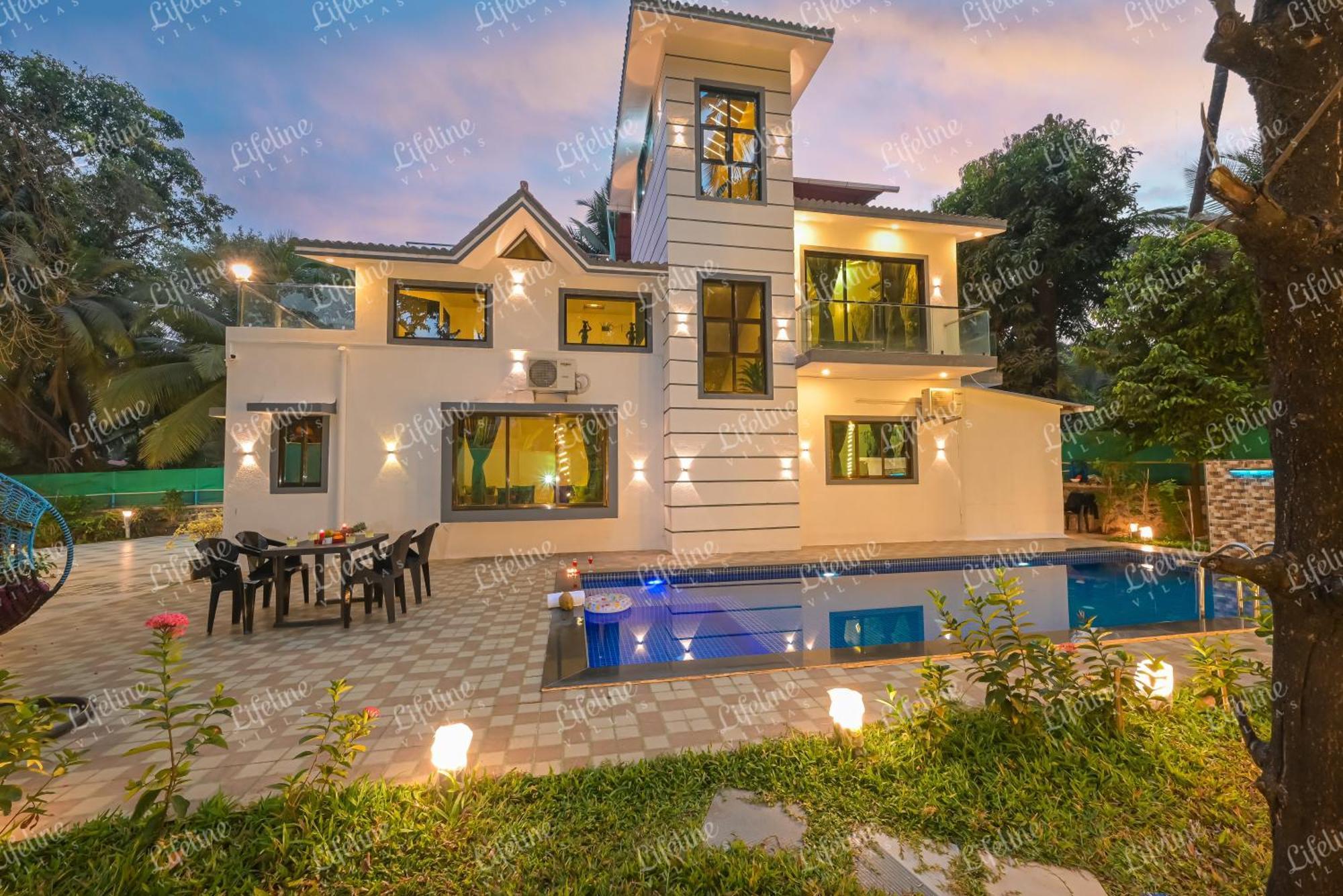 Seas The Day Luxurious 5Bhk Villa 2Min From Awas Beach With Huge Private Pool Alibag Exterior photo
