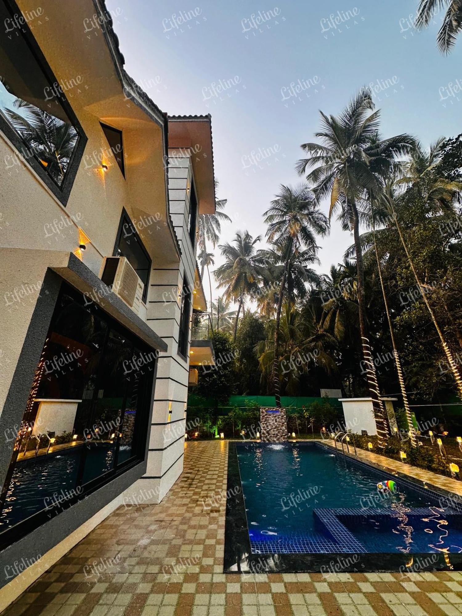 Seas The Day Luxurious 5Bhk Villa 2Min From Awas Beach With Huge Private Pool Alibag Exterior photo